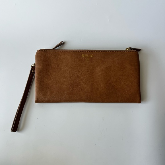 Relic brown leather wristlet wallet - Picture 2 of 9